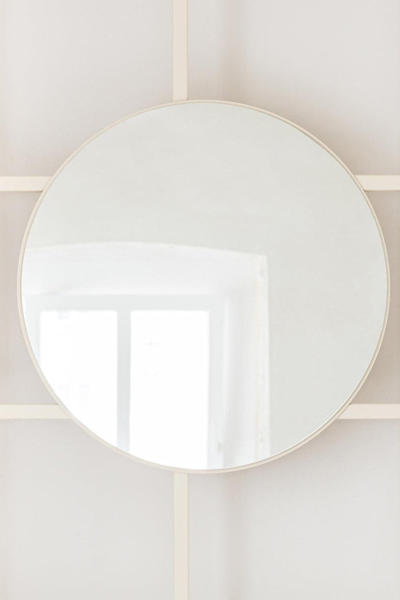 Spiegel RIVO - Spiegel aus Metall in der Farbe Cashew-Beige | Metallbude